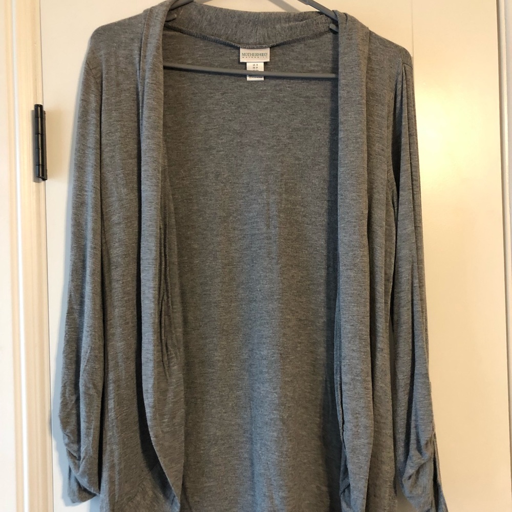 Grey Maternity Cardigan